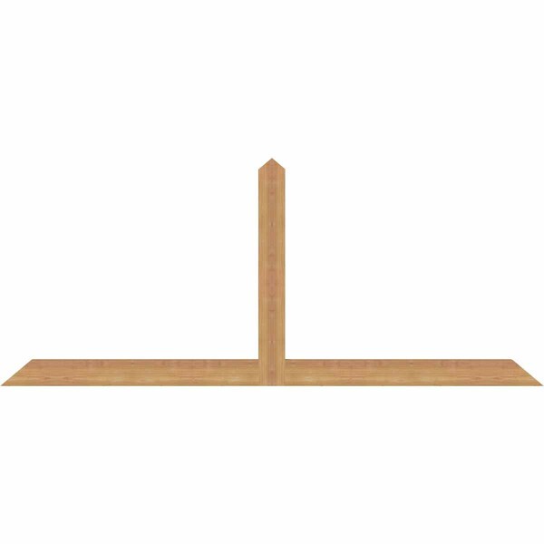 Ekena Millwork Portland Timber Gable Bracket, Western Red Cedar, 72"W x 30"H x 1 1/2"D x 3 1/2"F, 10/12 Pitch GBW072X30X0204POR00SWR - main